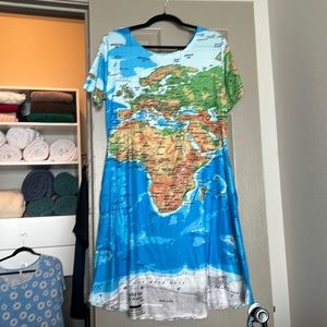 World Map Dress